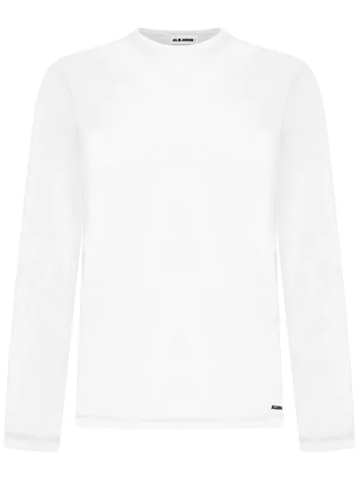 Jil Sander White Cotton T-shirt