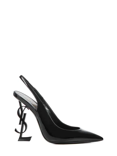 Saint Laurent Opyum 110mm Slingback Pumps In Black