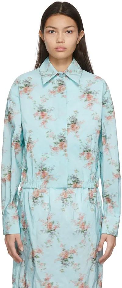 Sportmax Blue Oxiria Shirt In 2 Light Blue