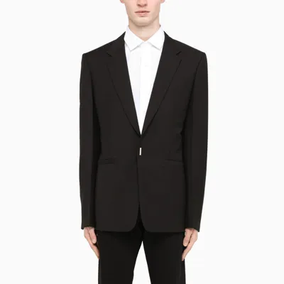 Givenchy Black Wool Blend Single-breasted Jacket