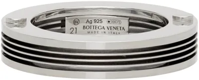 Bottega Veneta Silver Bolt Ring In 8117-silver