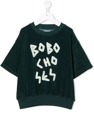 Bobo Choses Little Kid's & Kid's I'm A Poet Have A Nice Day Terry Sweatshirt In Verde