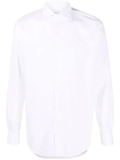 D4.0 Long-sleeve Cotton Shirt In White