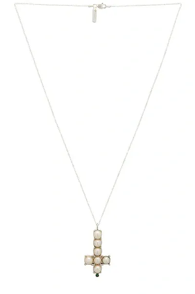 Hatton Labs Inverted Pearl Pendant In Silver