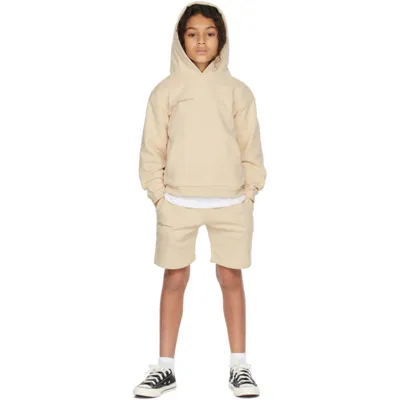 Pangaia Kids Beige Organic Cotton 365 Hoodie In Birch Beige