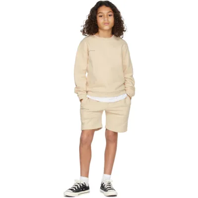 Pangaia Kids Beige Organic Cotton 365 Long Shorts In Neutral