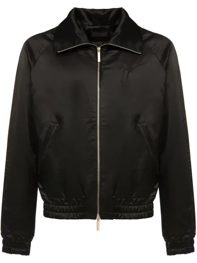 Giuseppe Zanotti Ronan Zip-front Bomber Jacket In Black