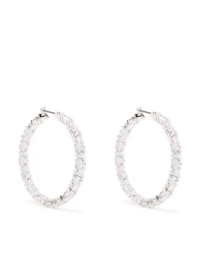 Swarovski Millenia Hoop Earrings In Silver