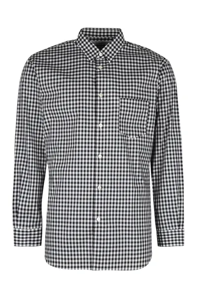 Comme Des Garçons Shirt Checked Buttoned Shirt In Multi