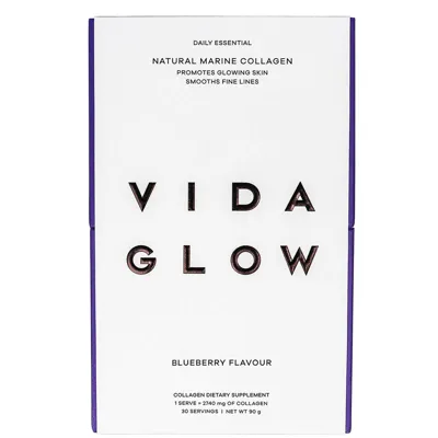 Vida Glow Natural Marine Collagen Sachets - Blueberry