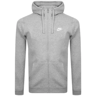 Nike Club Logo Hoodie Grey