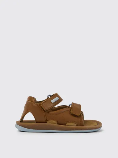 Camper Kids' Bicho  Sandals In Calfskin In Brown