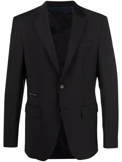 Philipp Plein Crystal Skeleton Gigolò Fit Blazer In Schwarz