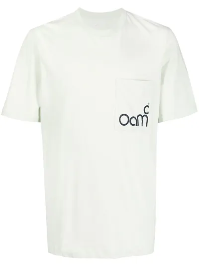 Oamc Logo-print Short-sleeved T-shirt In Green