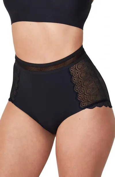 Proof ® Period & Leak  Lace Moderate Absorbency Briefs In Black