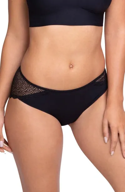 Proof ® Period & Leak  Lace Moderate Absorbency Bikini In Black