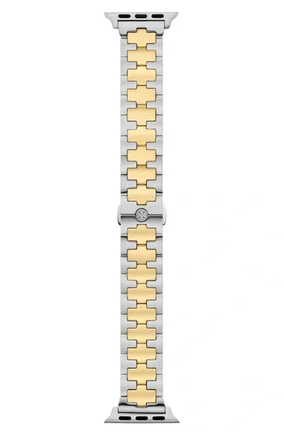 Tory Burch The Reva 20mm Apple Watch® Bracelet Watchband In 2t Gold