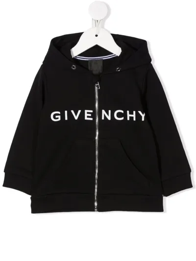 Givenchy Logo-print Hoodie In Black