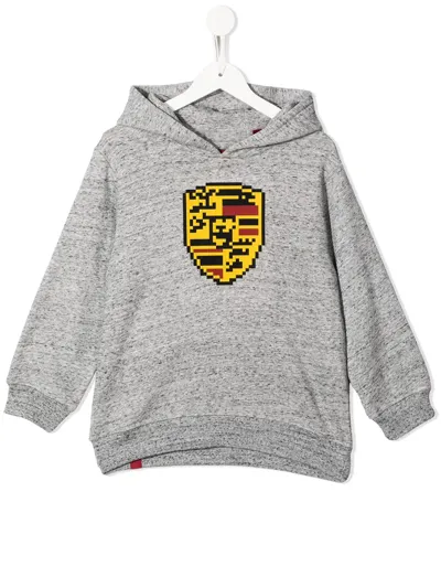 Mostly Heard Rarely Seen 8-bit Kids' Graphic-print Cotton Hoodie In Grey