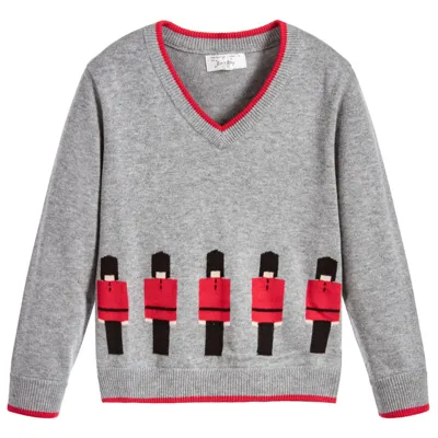 Rachel Riley Boys Grey Soldier Sweater