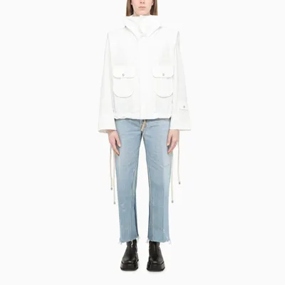 Moncler White Koli Field Jacket