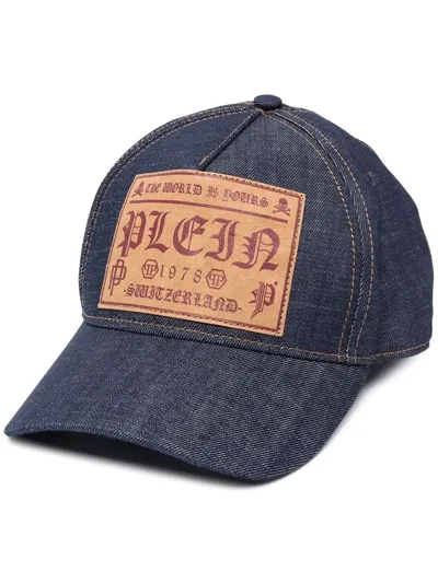 Philipp Plein Plein™ Denim Baseball Cap In Multi