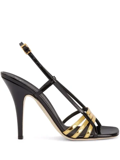 Giuseppe Zanotti Lybra Caged-strap Sandals In Black