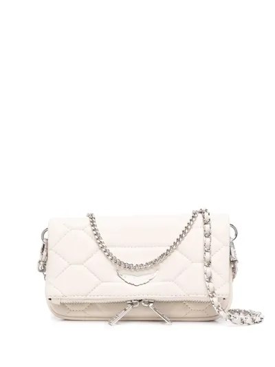 Zadig & Voltaire Rock Nano Xl Shoulder Bag In Nude