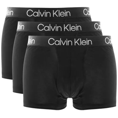 Calvin Klein Underwear 3 Pack Trunks Black