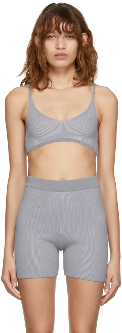 Jacquemus Grey 'le Bandeau Valensole' Bra In 910 Light Grey