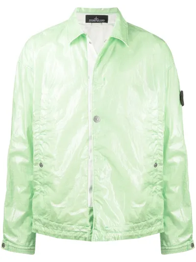 Stone Island Shadow Project Compass-patch Light Jacket In Green