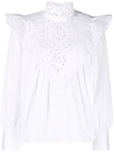 Chloé Ruffled Shirt In White