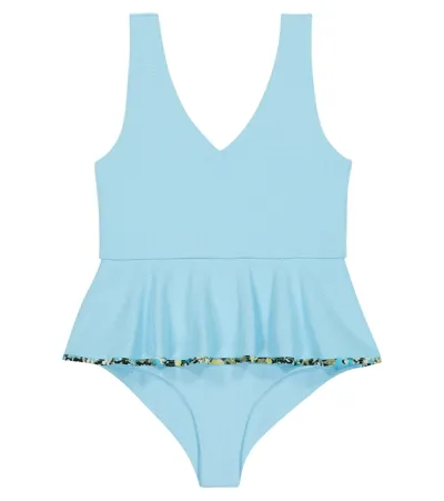 Marysia Bumby Kids' French Gramercy Swimsuit In Horizon