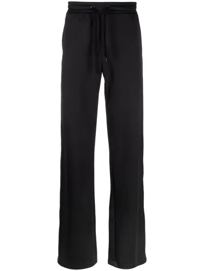 Valentino Logo-print Flared Track Pants In Schwarz