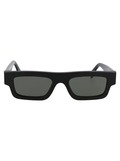 Retrosuperfuture Colpo Squared Black Acetate Sunglasses