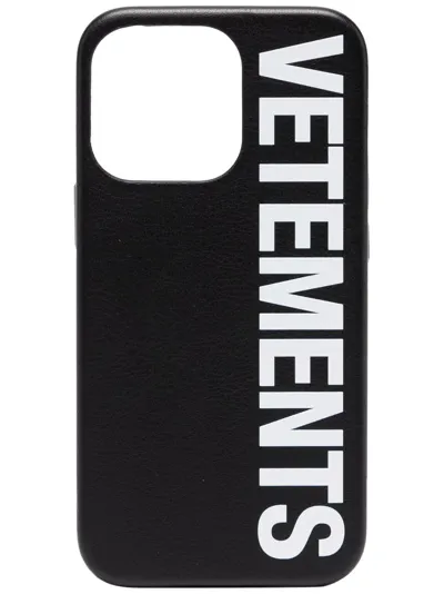 Vetements Logo-print Iphone 12 Pro Case In Black