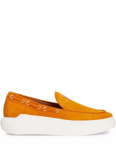 Giuseppe Zanotti Conley Slip-on Loafers In Orange