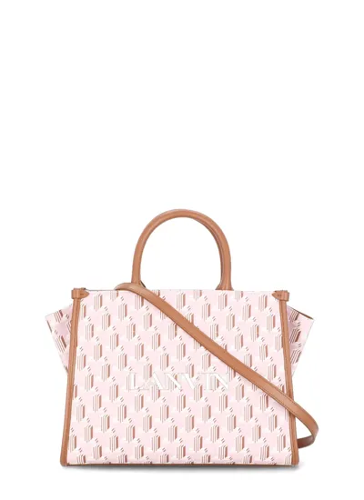 Lanvin In And Out Cabas Bag In Pink/dark Pink