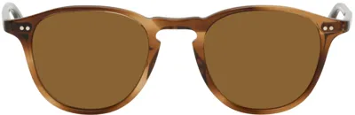 Garrett Leight Tortoiseshell Hampton Sunglasses In Khakitort