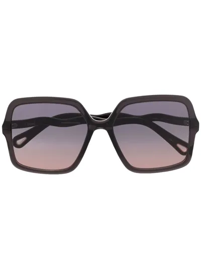 Chloé Square-frame Sunglasses In Grau