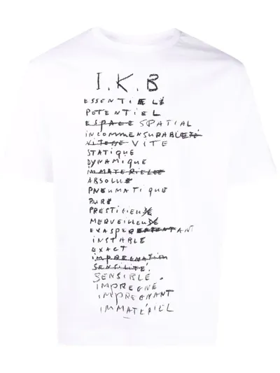 Etudes Studio Spirit I.k.b Organic Cotton T-shirt In Weiss