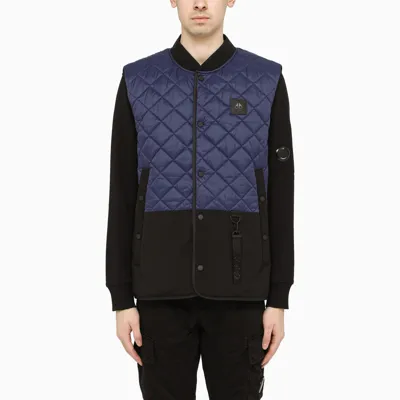 Moose Knuckles Black/blue Quilted Waistcoat