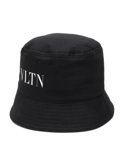 Valentino Garavani Black Vltn Bucket Hat