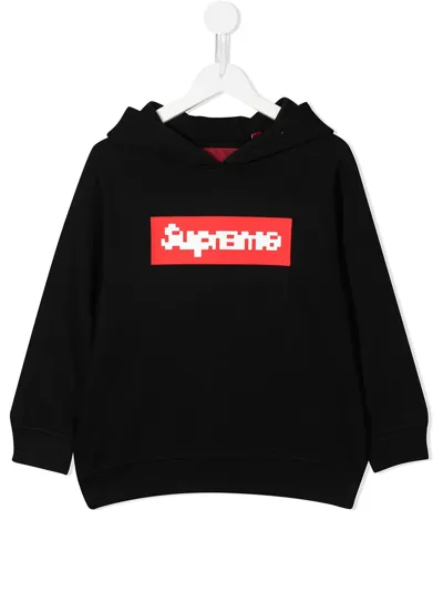 Mostly Heard Rarely Seen 8-bit Kids' Mini Red Box Hoodie In Black