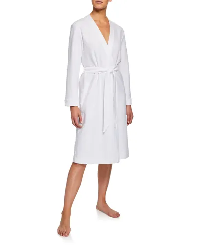 Hanro Cotton Waffle Robe In White