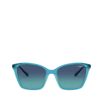 Vogue Vo5333s Top Blue / Transparent Green Female Sunglasses