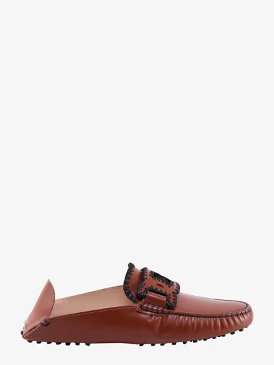 Tod's Leather Mule - Atterley In Brown