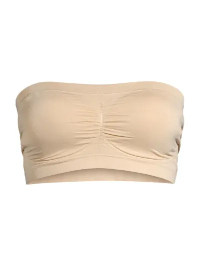 Yummie Seamless Nylon Bandeau In Frappe