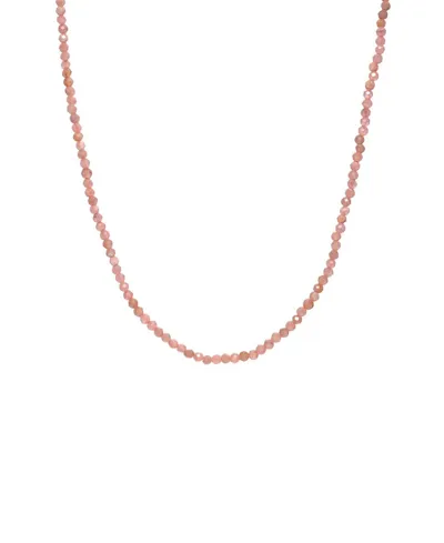 Zoe Lev 14k Yellow Gold Pink Rhodochrosite Collar Necklace, 14-16