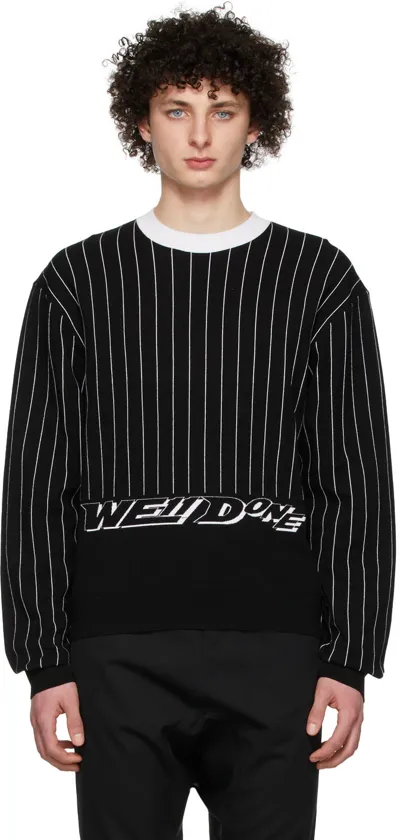 We11 Done Black Rayon Sweater